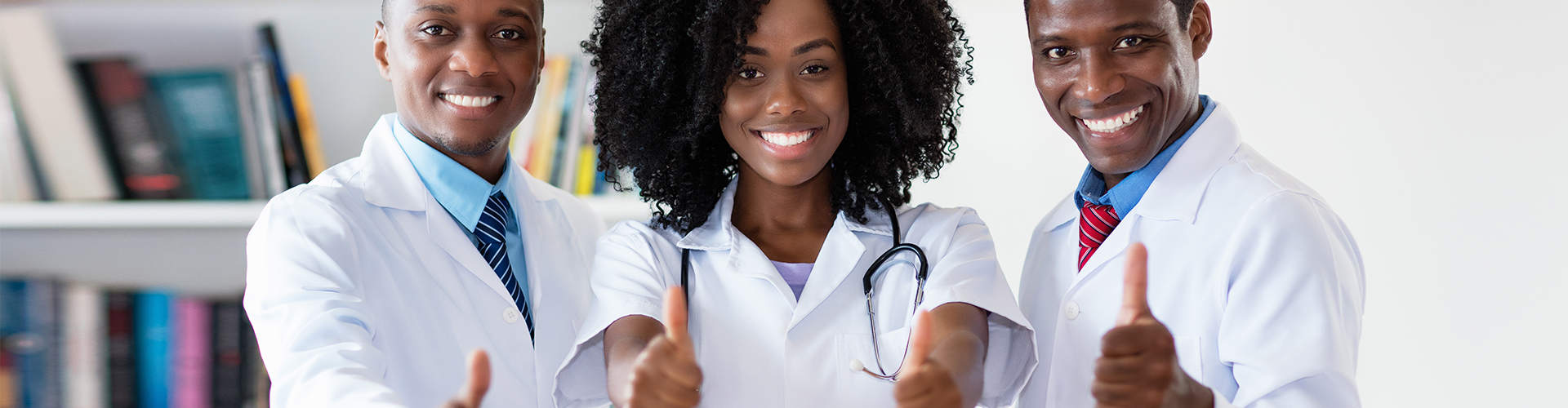 healthcare staff smiling